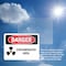 Signmission Contaminated Area Danger Sign, Vinyl Decal, 10in W x 7in L, 2PK OS-2PACK-DS-D-710-L-1834 - alternate 6